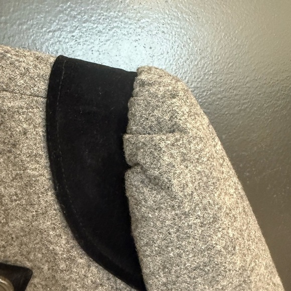 Juicy Couture L vintage military vibes Heather Gray Blazer with Black Trim EVC - Picture 3 of 13